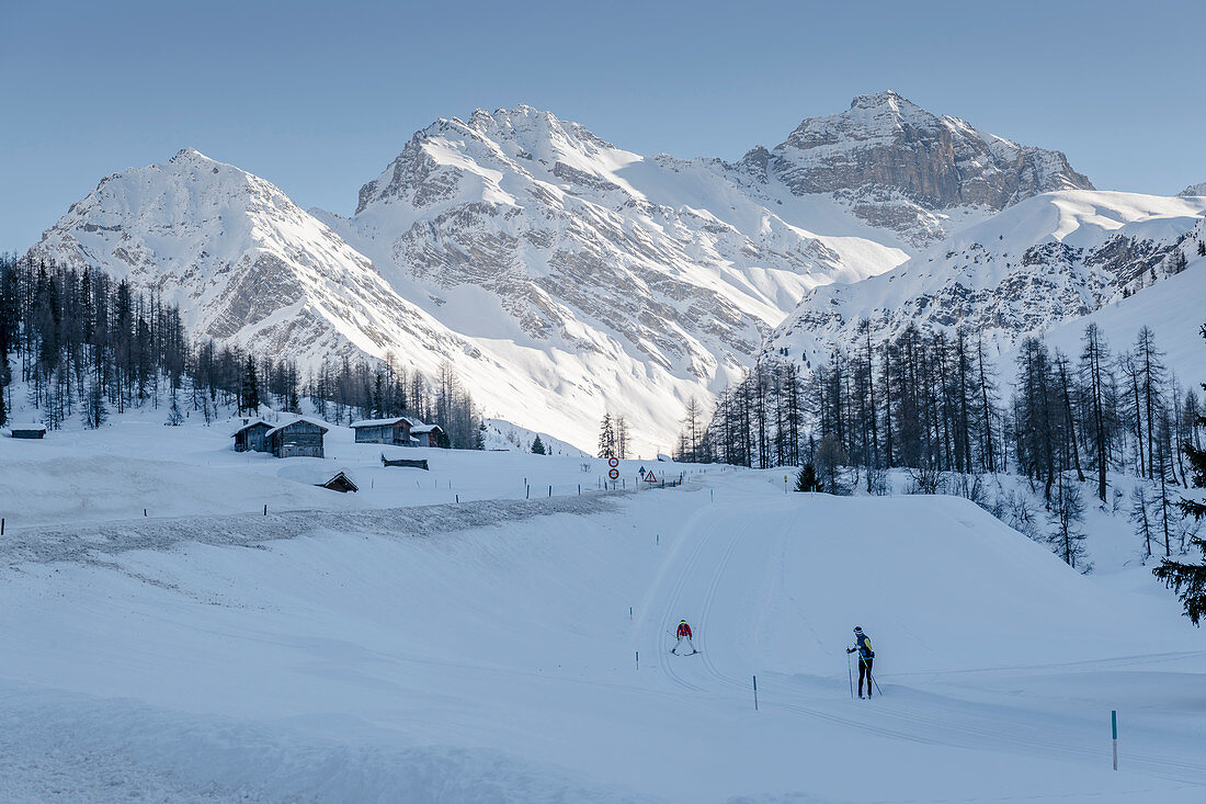 Switzerland, Grisons, Davos: The Sertig-Valley and Sertig-village