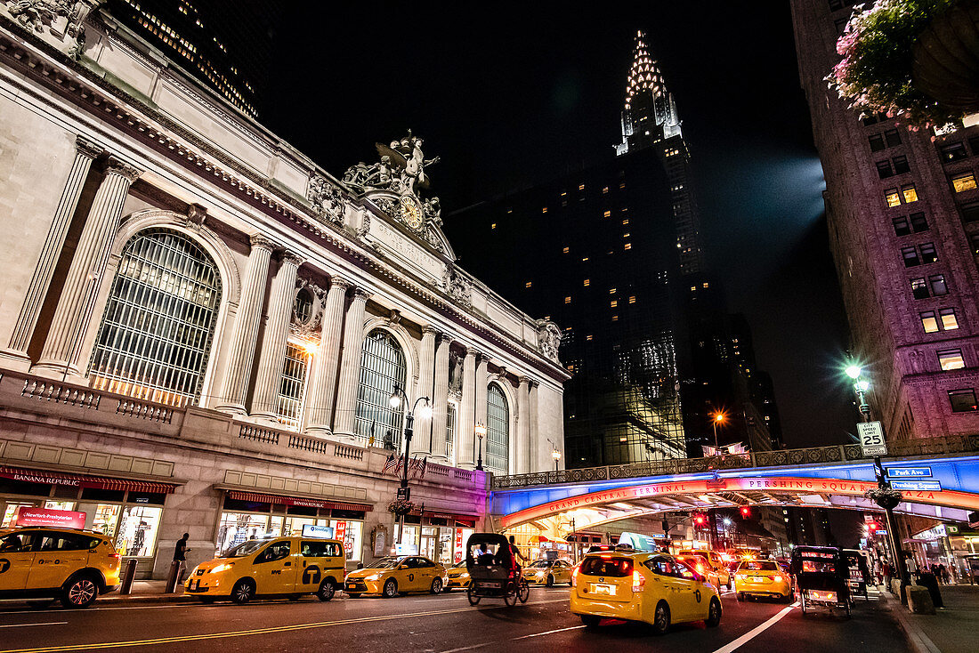 Blick vom Grand Central Station zum Chrysler Building, Manhattan, New York City, USA
