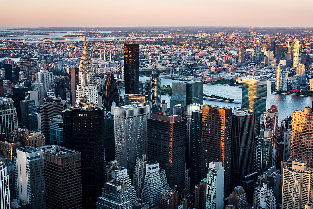 Blick auf Manhattan, New York City, USA