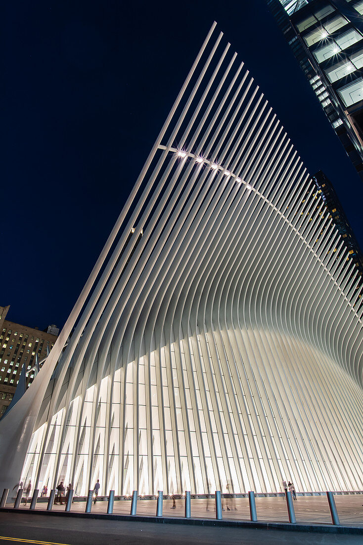 'Oculus' Bahnhof (Architekt Santiago Calatrava) am Ground Zero, New York City, USA