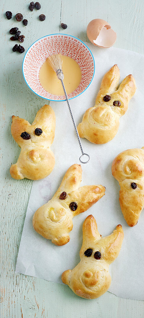 Easter bread bunnies