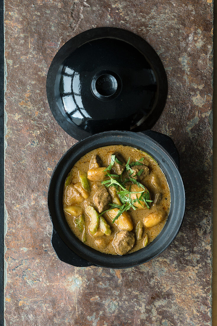 Thai massaman curry with beef
