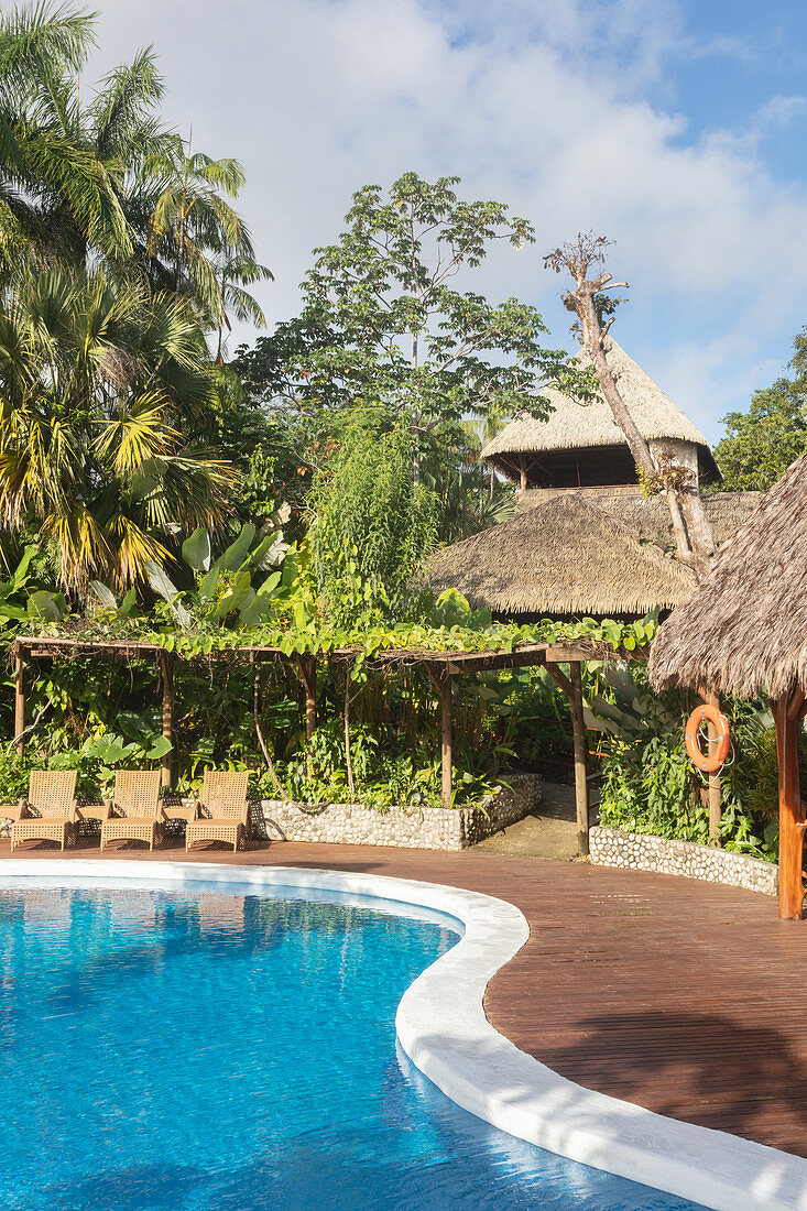 The pool at Lapas Rojas Eco Lodge, Osa peninsula, Costa Rica, Central America