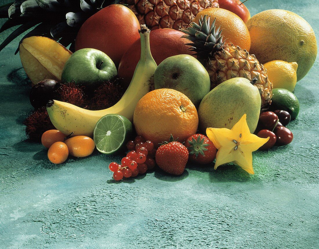 Mixed Fruit and Berry Still Life