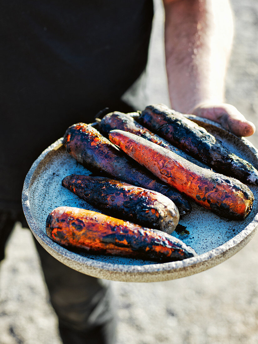 Gegrillte Möhren