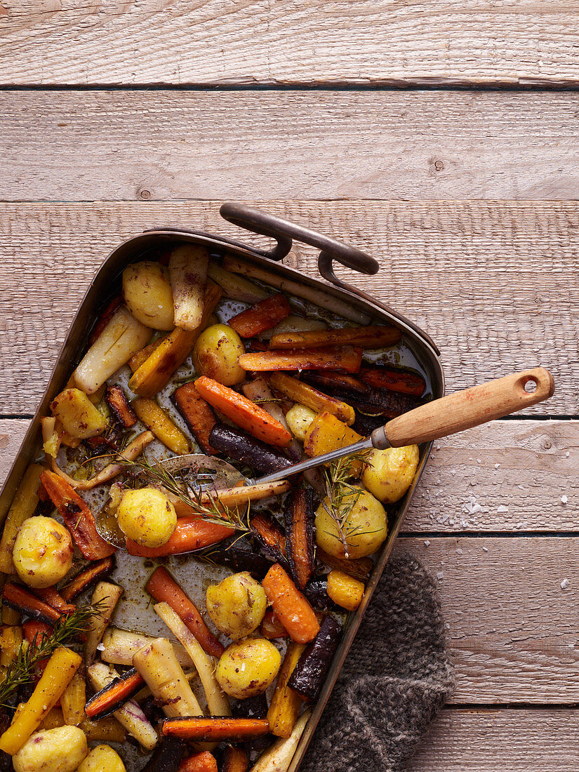 Roasted vegetables with rosemary