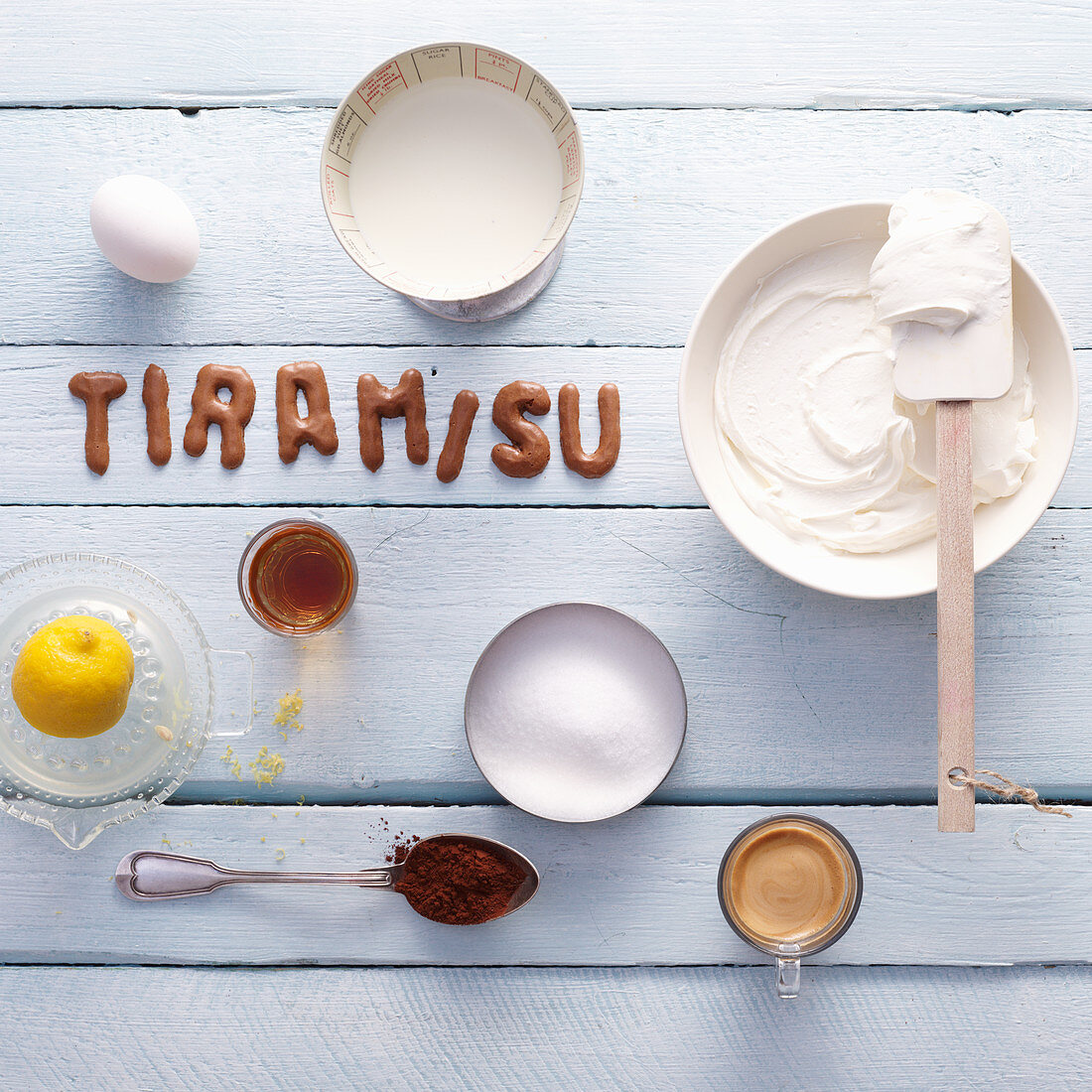 Ingredients for Tiramisu