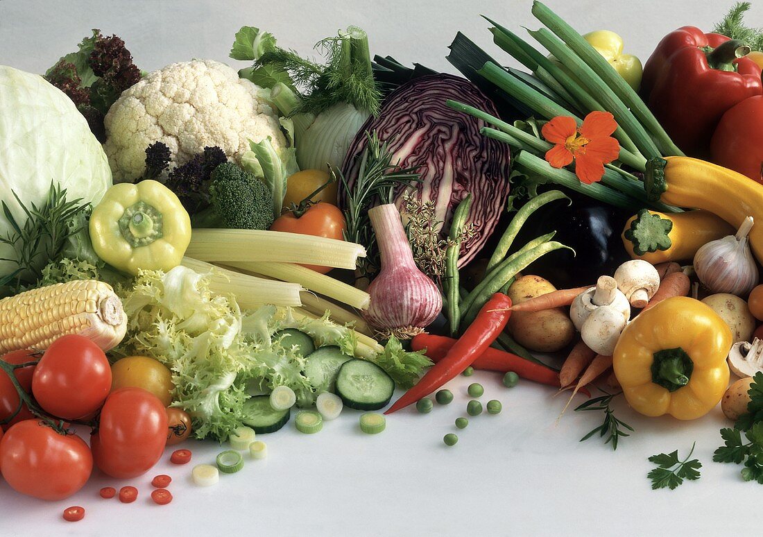 Assortment of Colorful Vegetables