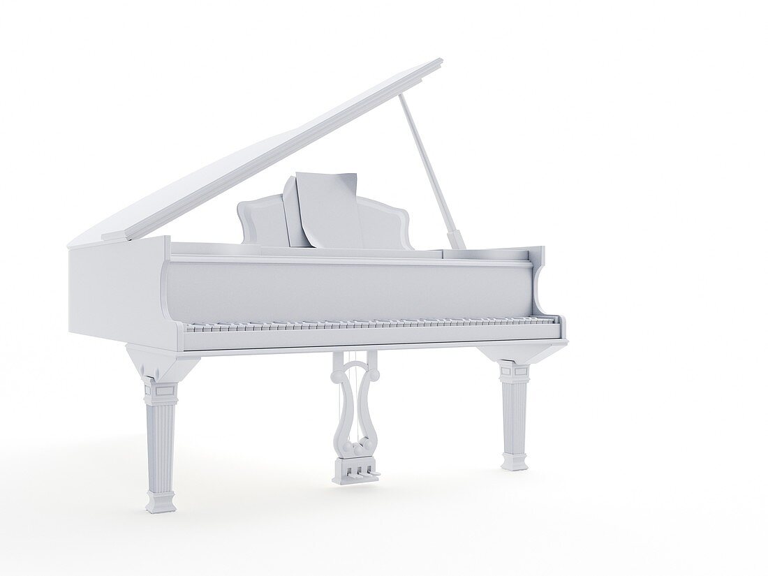 Grand piano, illustration