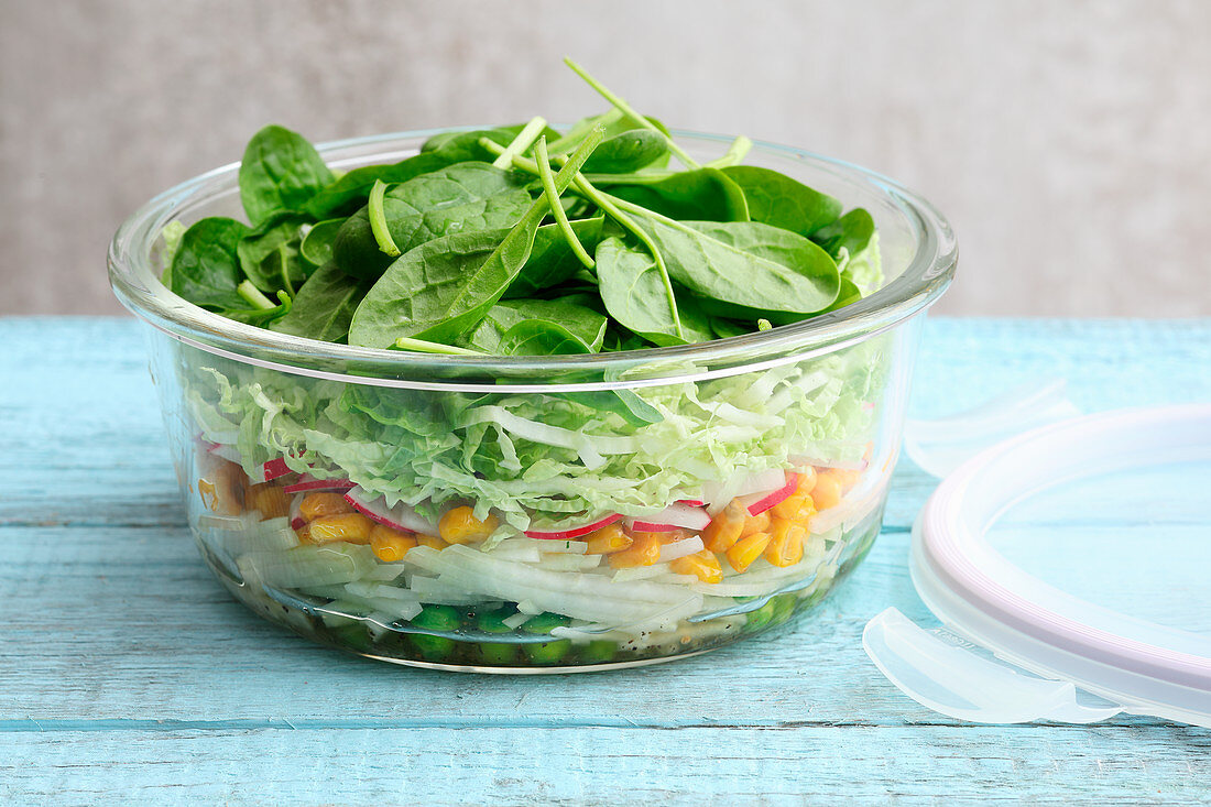 Sommergemüse-Salat 'To Go'