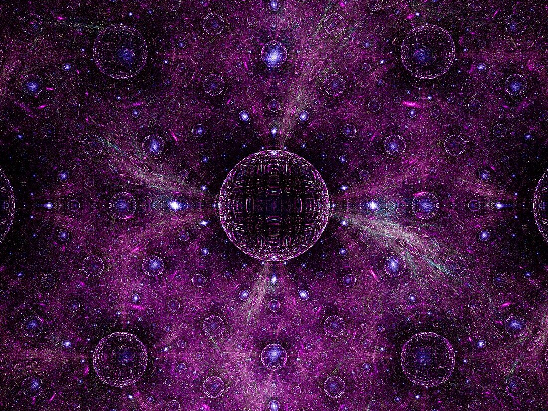 Sphere, fractal illustration