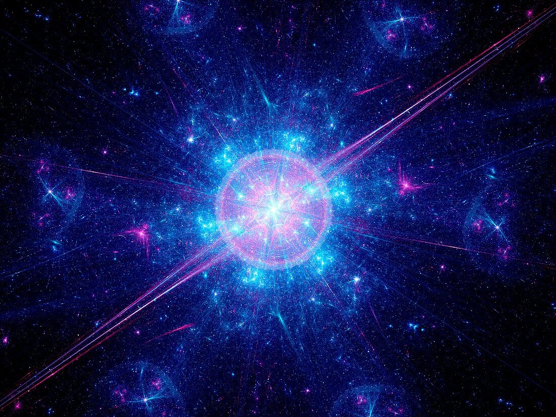 Big bang, fractal illustration