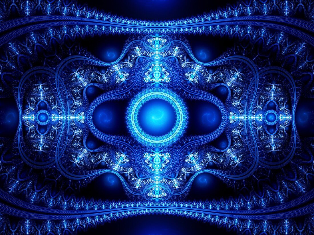 Winter fractal illustration