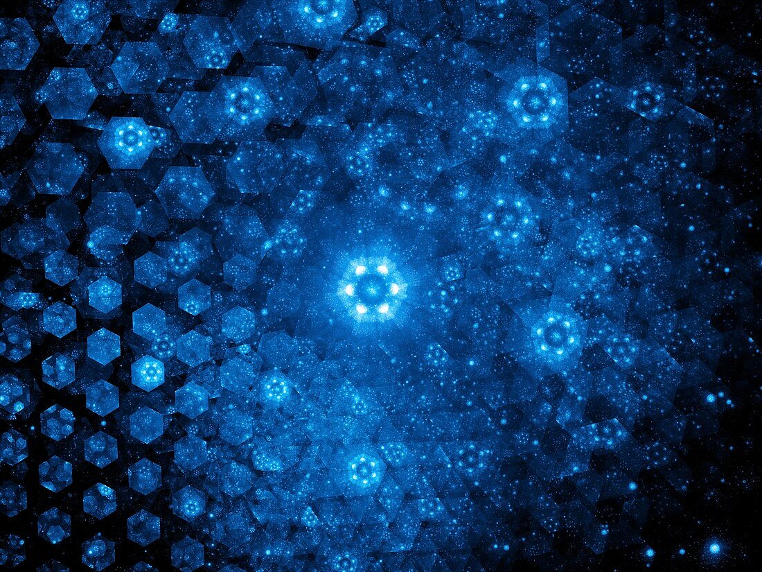 Nanotechnology, abstract illustration