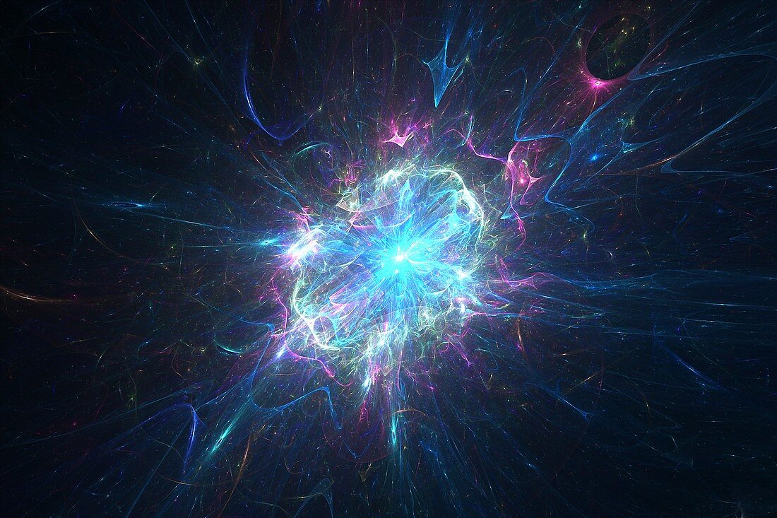 Neutron star, abstract illustration