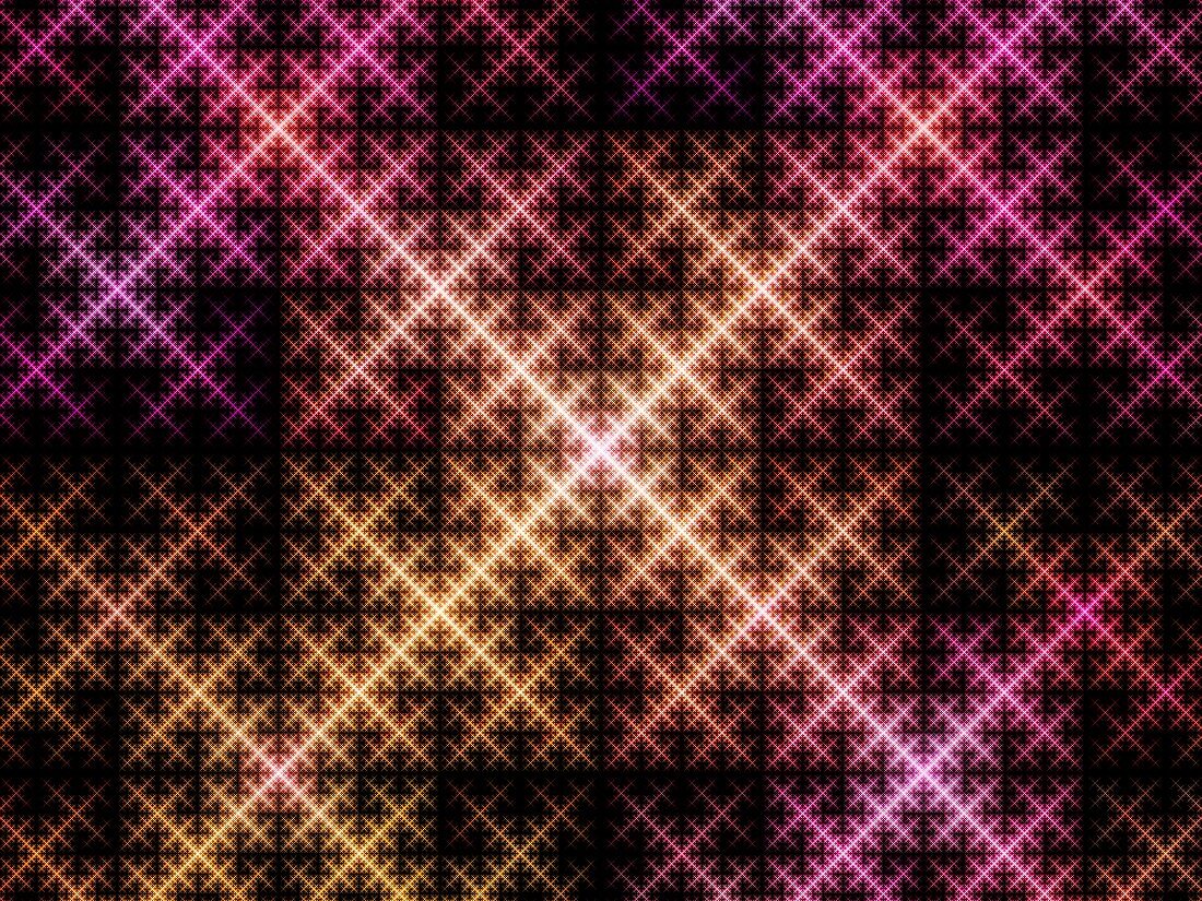 Sierpinski triangle system, fractal illustration