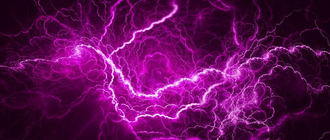 Lightning, abstract illustration