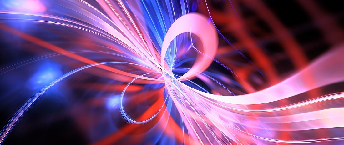 Quantum mechanics, abstract illustration