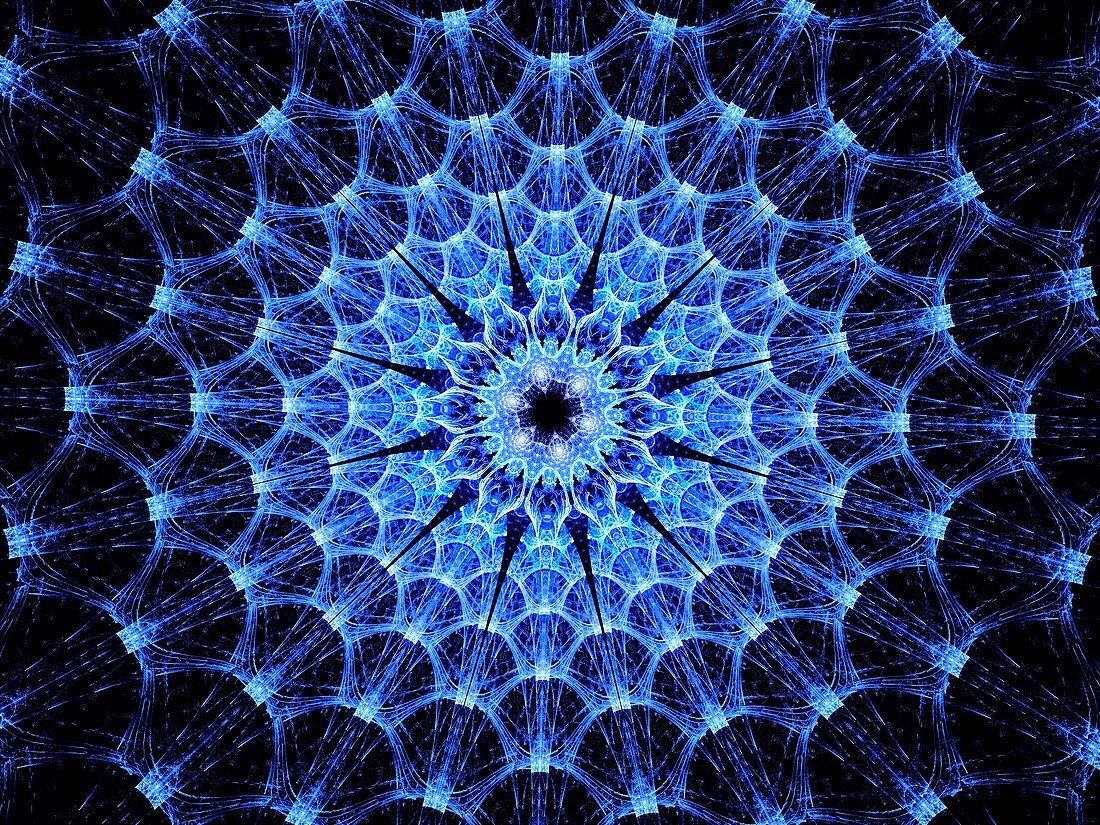 Virus, abstract fractal illustration