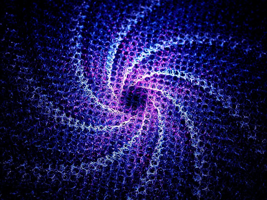 Nanotechnology, abstract fractal illustration