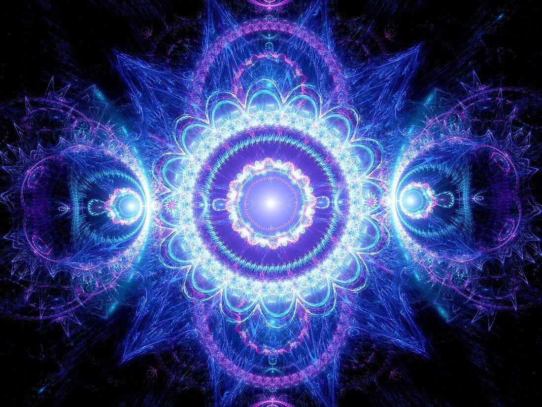 Mandala, abstract fractal illustration