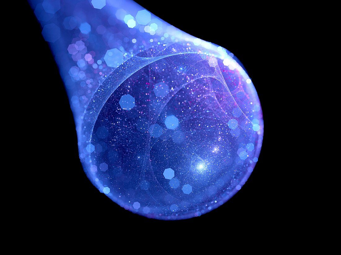 Bubble universe, abstract illustration
