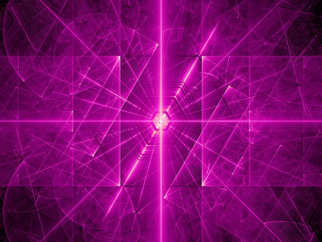 Laser beams, abstract illustration
