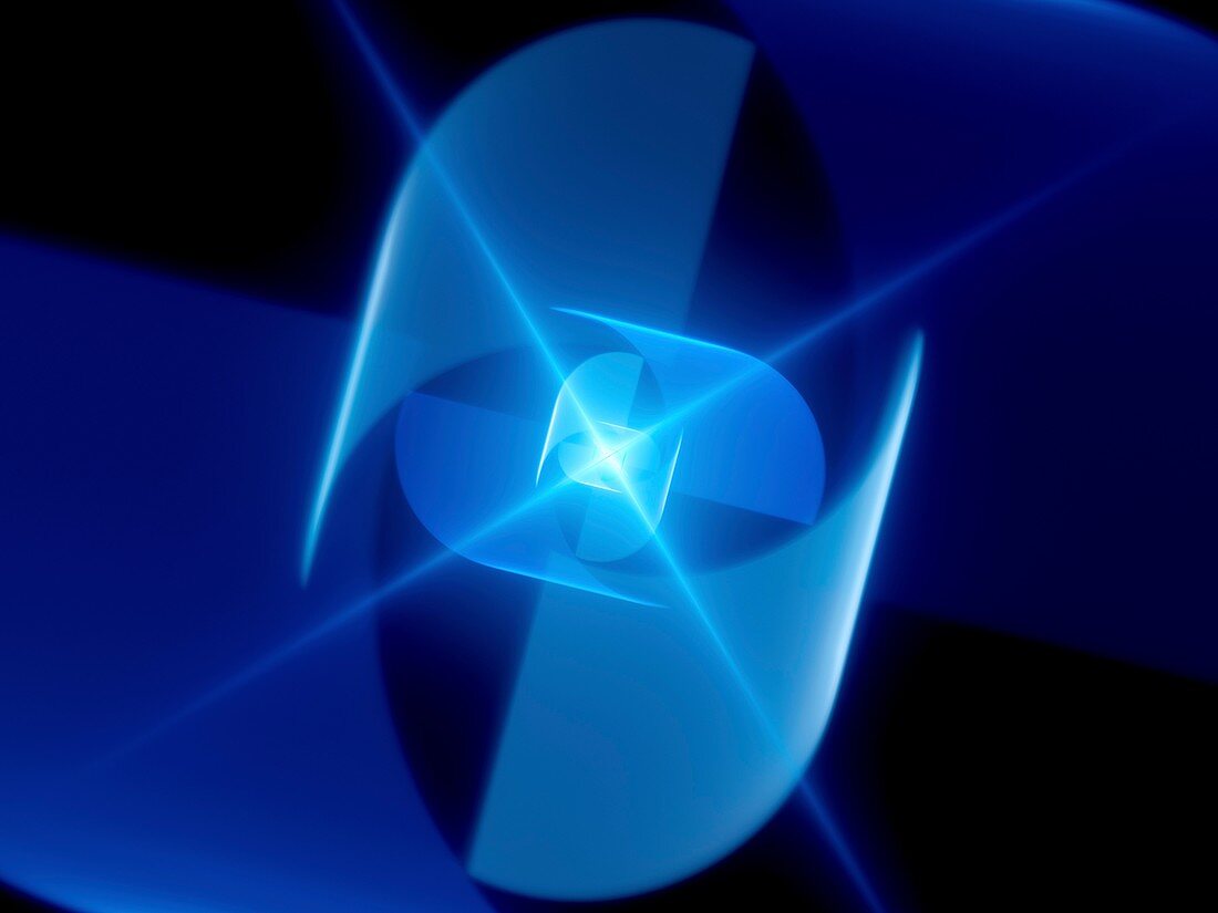 Quantum computer, abstract illustration