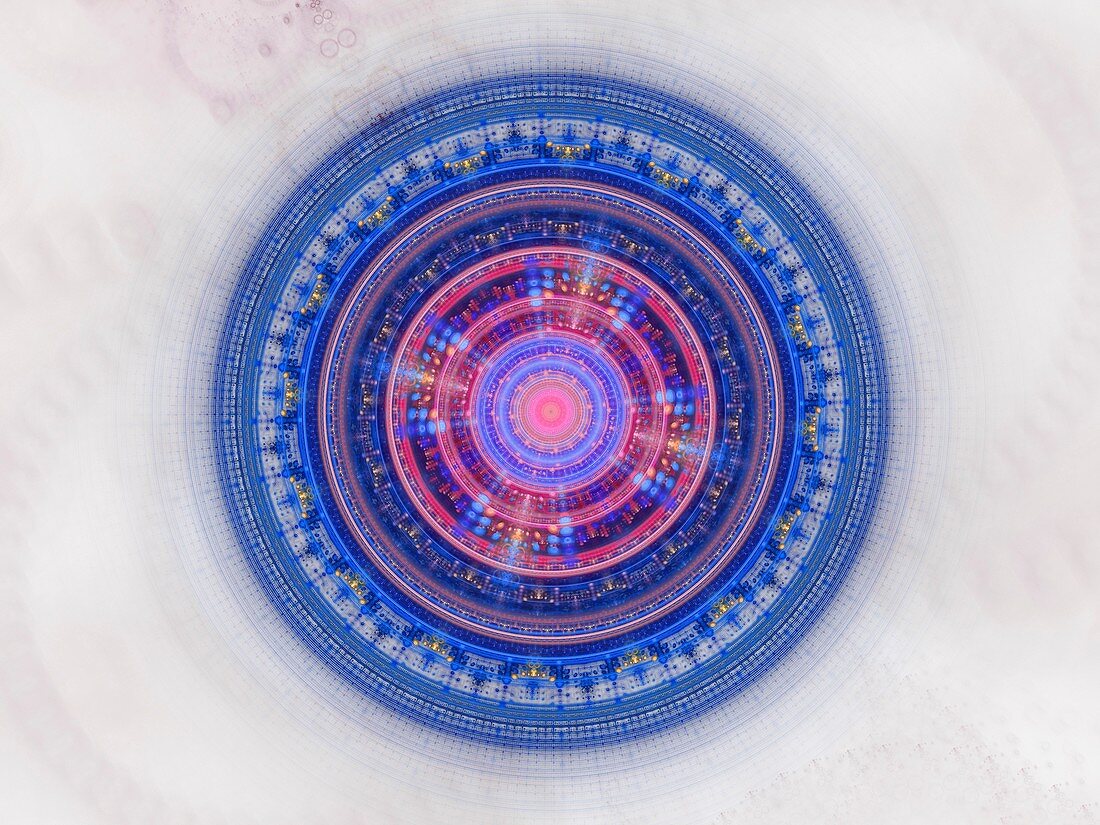 Galactic seal, abstract illustration