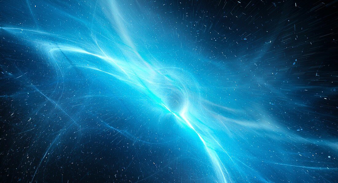 Interstellar plasma field, abstract illustration