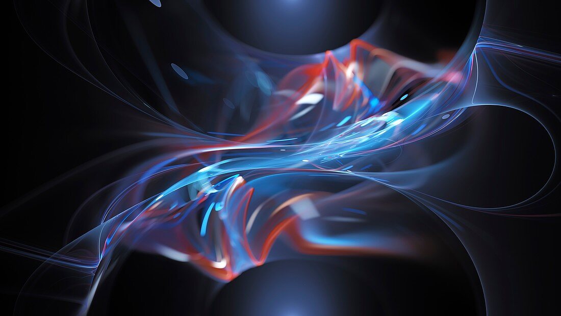 Energy flow, abstract illustration