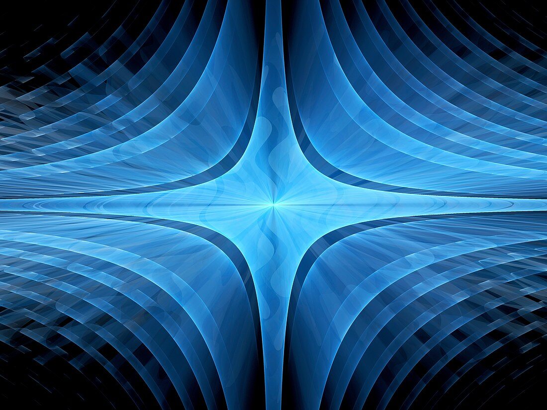 Event horizon, fractal abstract illustration
