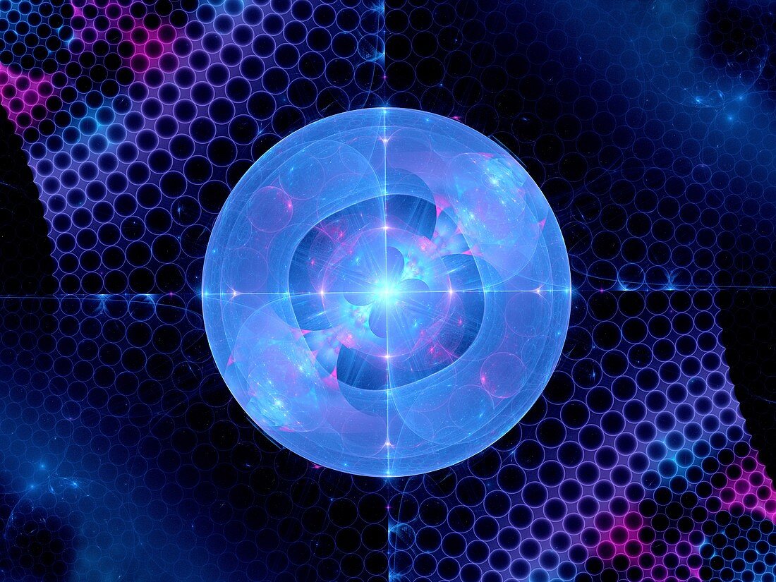 Higgs boson, abstract fractal illustration