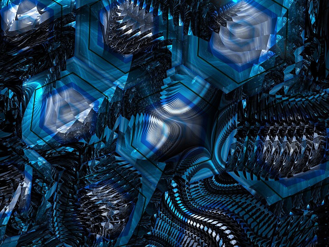 Alien technology, abstract illustration