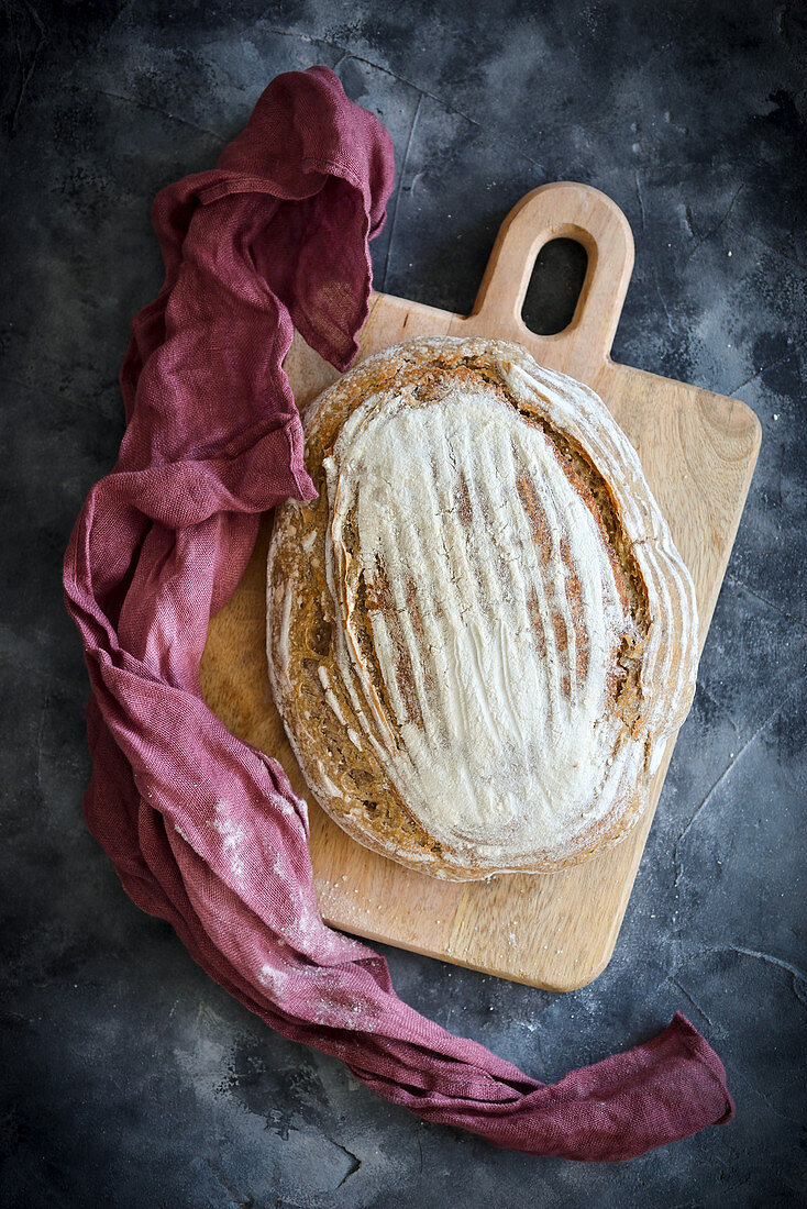 Sourdough bread spelled spelled bread loaf of bread