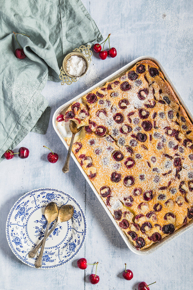 Clafoutis mit Kirschen