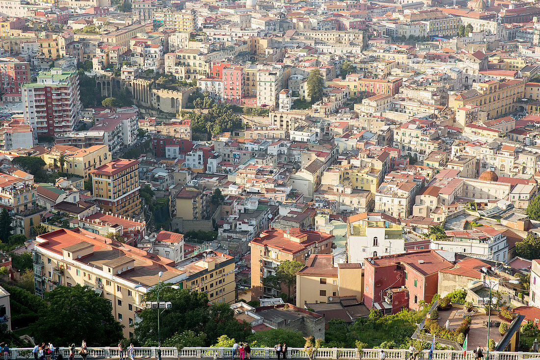 A view from Castel Sant’Elmo over Naples, Italy