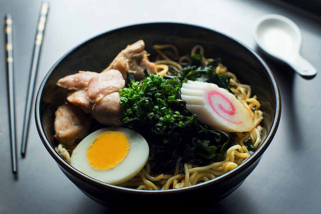 Traditional chicken ramen