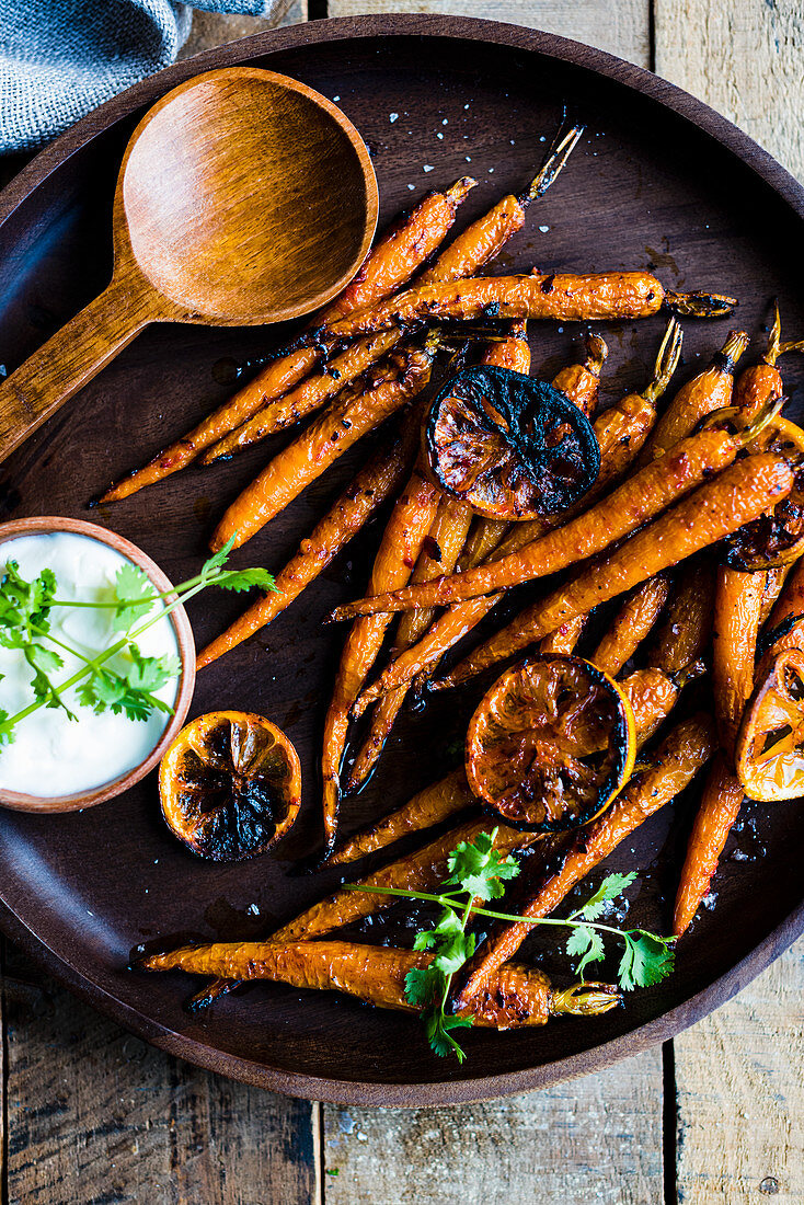 Harissa Roasted Carrots