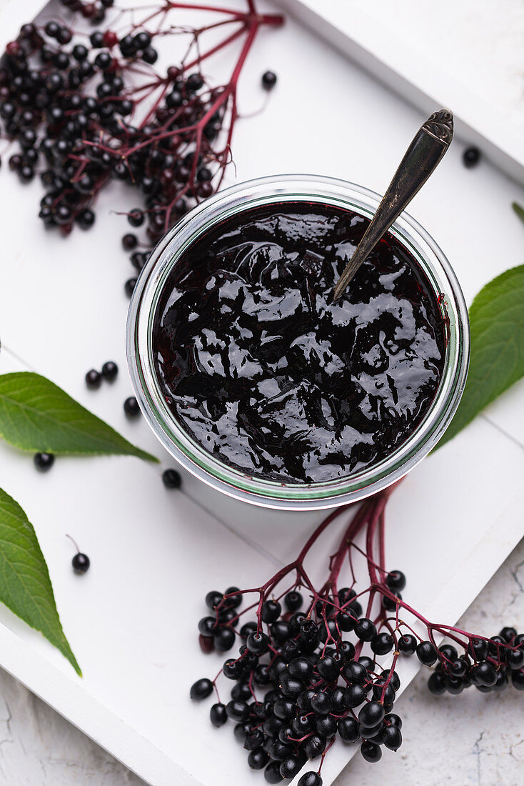 Black elderberry jam