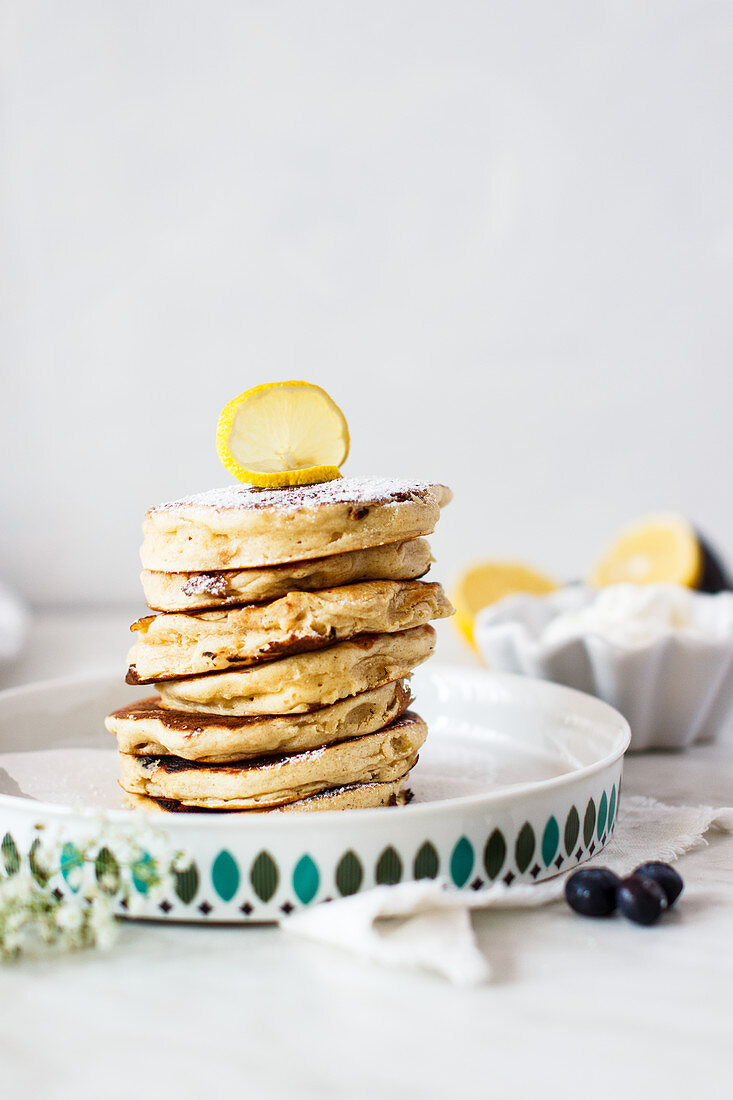 Zitronen-Ricotta-Pancakes