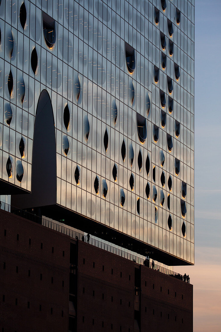 A view of the Elbphilharmonie, Hamburg, Germany