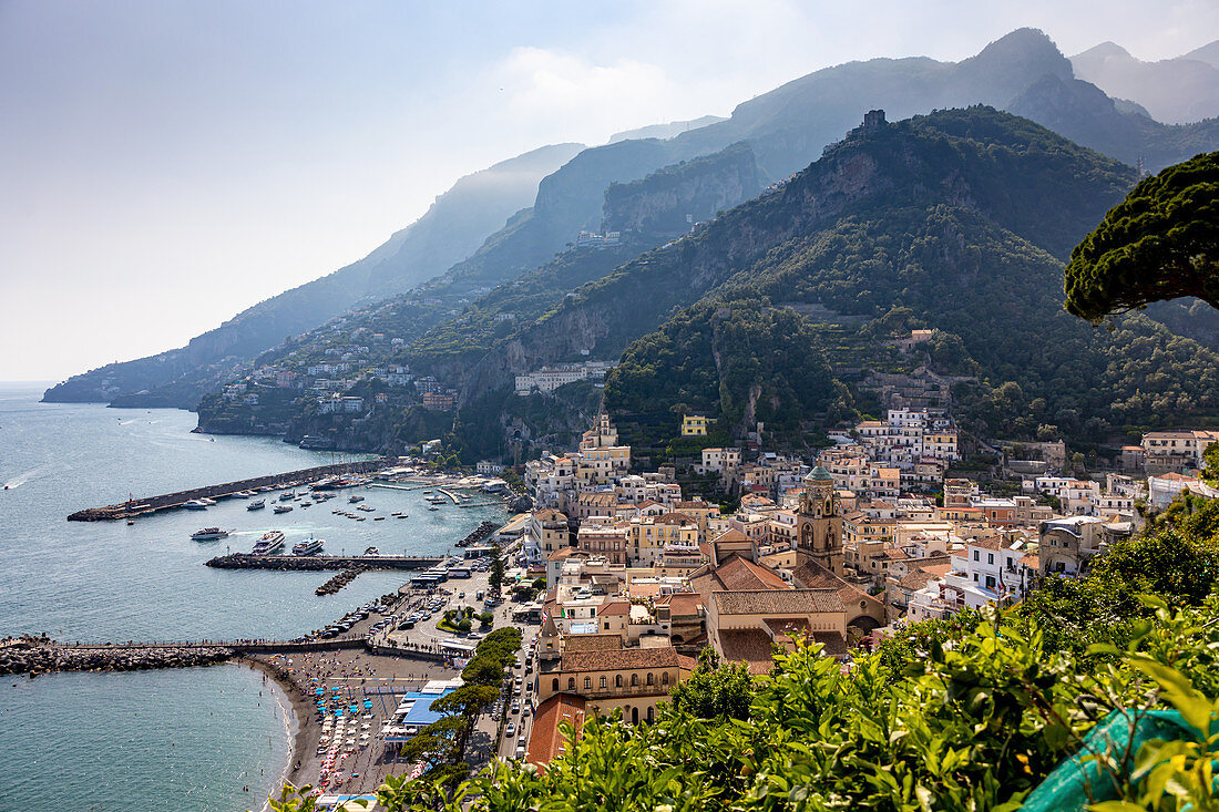 Ansicht von Amalfi, Kampanien, Italien