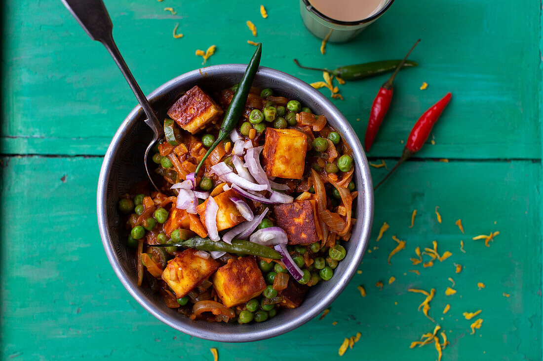 Paneer-Curry (Indien)