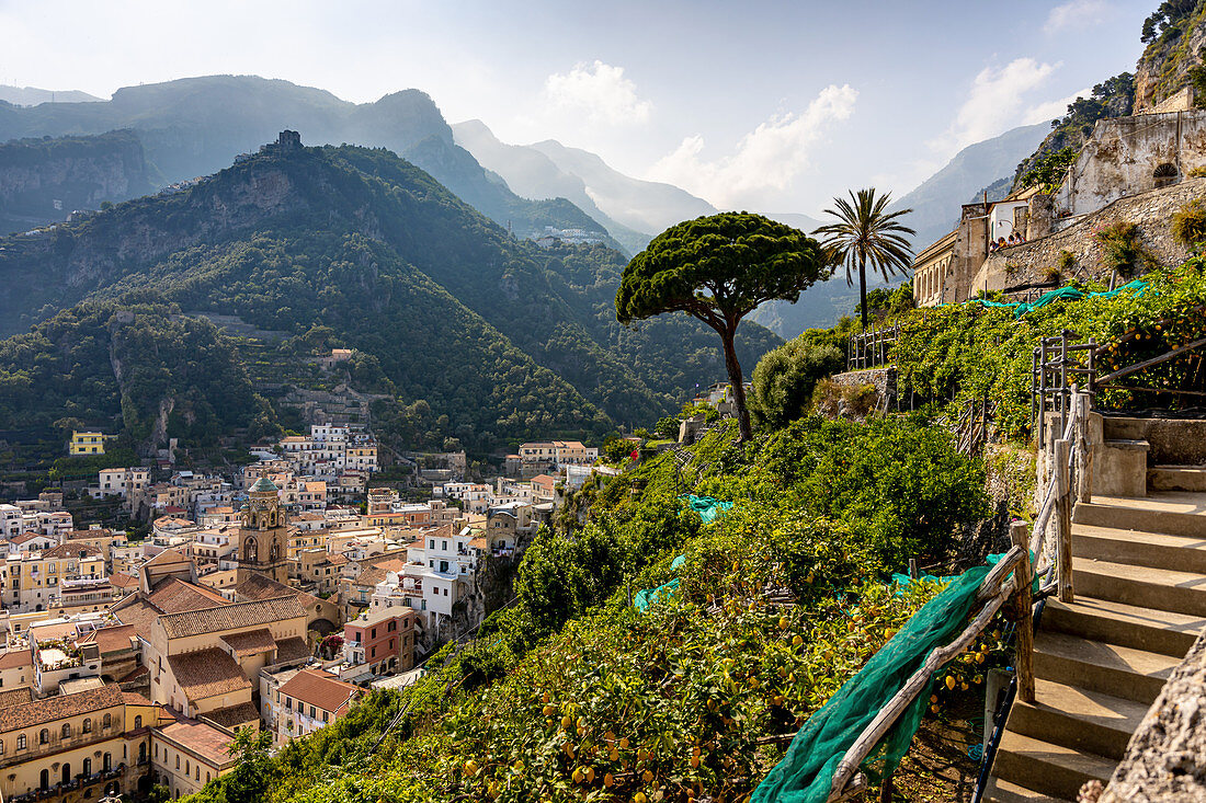 Ansicht von Amalfi, Kampanien, Italien
