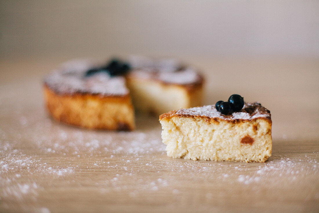 Käsekuchen ohne Boden