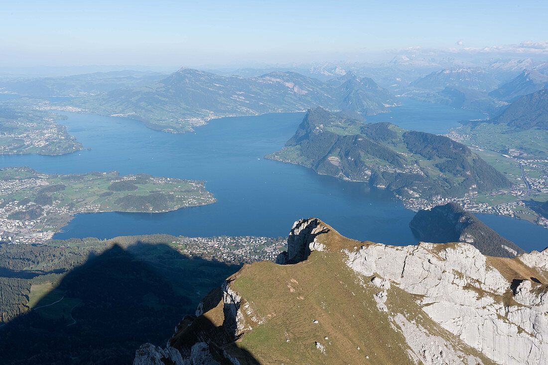 Blick auf den Vierwaldstättersee, Luzern, Schweiz