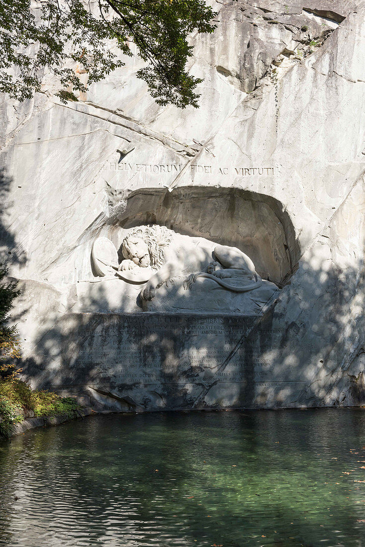 Löwendenkmal, Luzern, Kanton Luzern, Schweiz