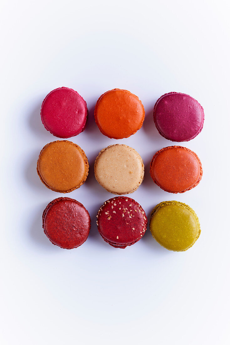 Verschiedenfarbige Macarons