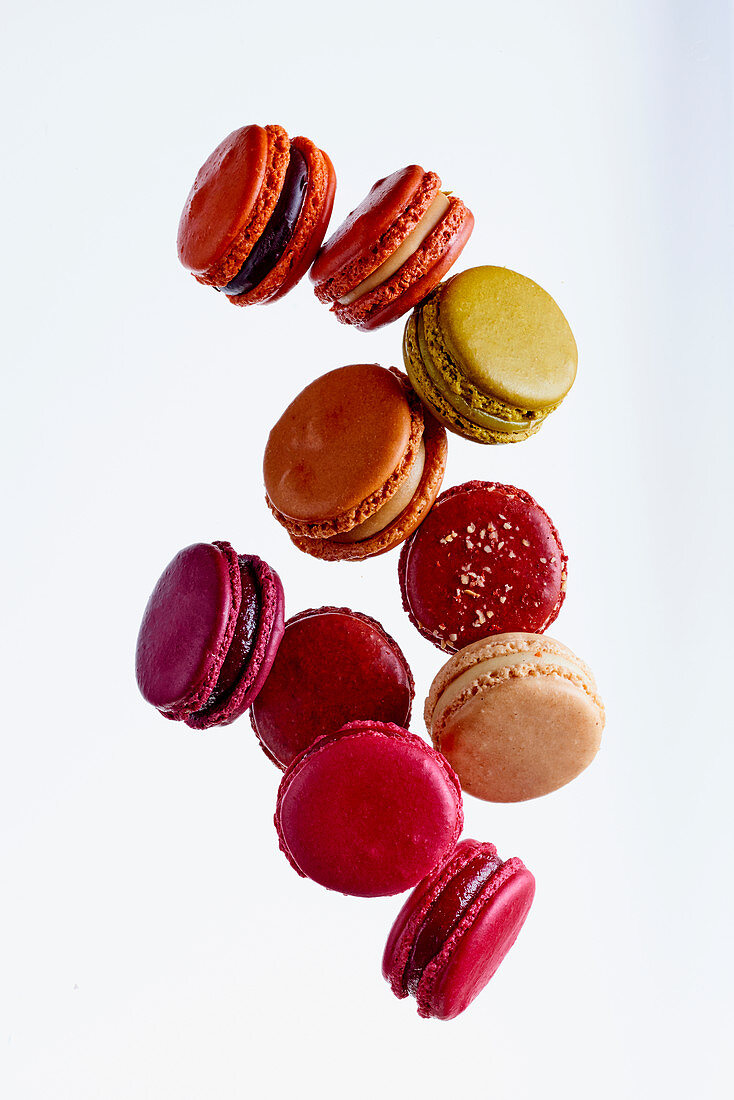 Stack of fresh crunchy macaroons